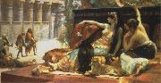 Alexandre Cabanel Cleopatra Testing Poison on Those Condemned to Die. USA oil painting artist